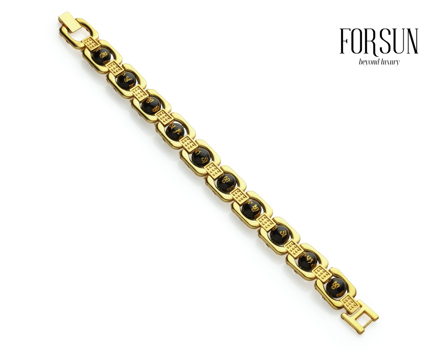 Gold Plated Om Mani Bracelet