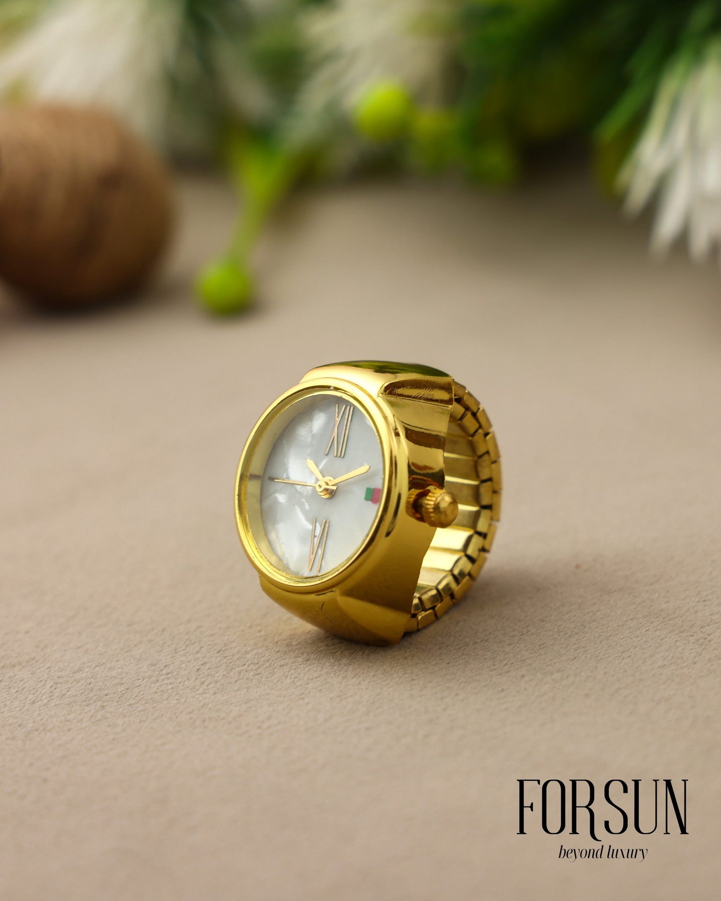 Golden Watch Ring