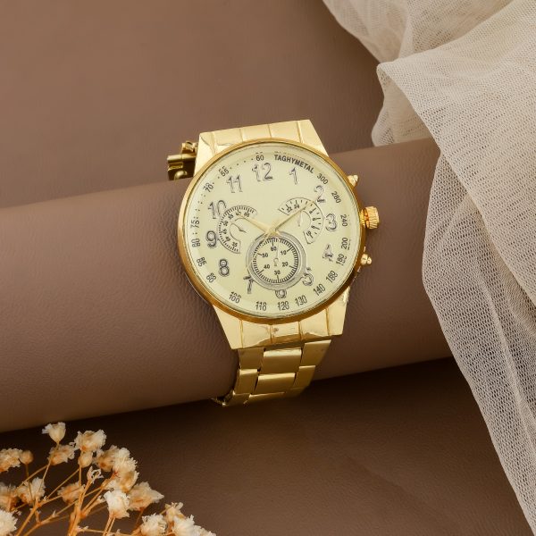 Combo of 2 Mens Golden Watch